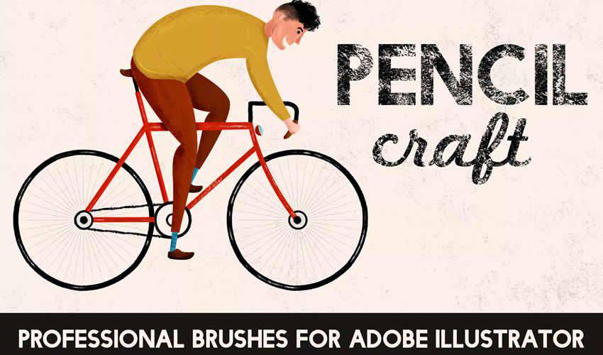 Pencilcraft adobe illustrator pincel pinceles abr pack set gratis